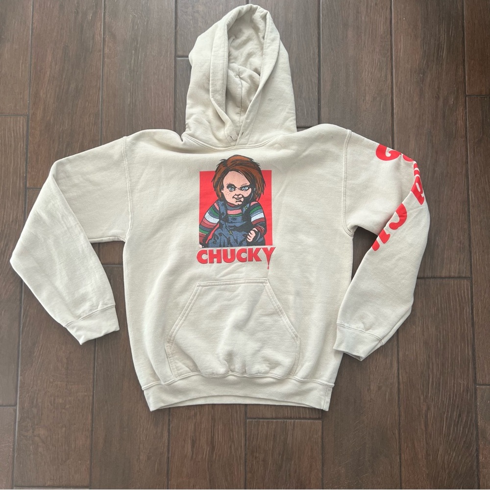 Chucky Good Guys Tan Hoodie Horror Movie Child's Play size S